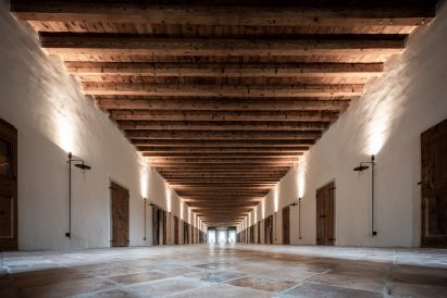 Corridor in Italian hotel