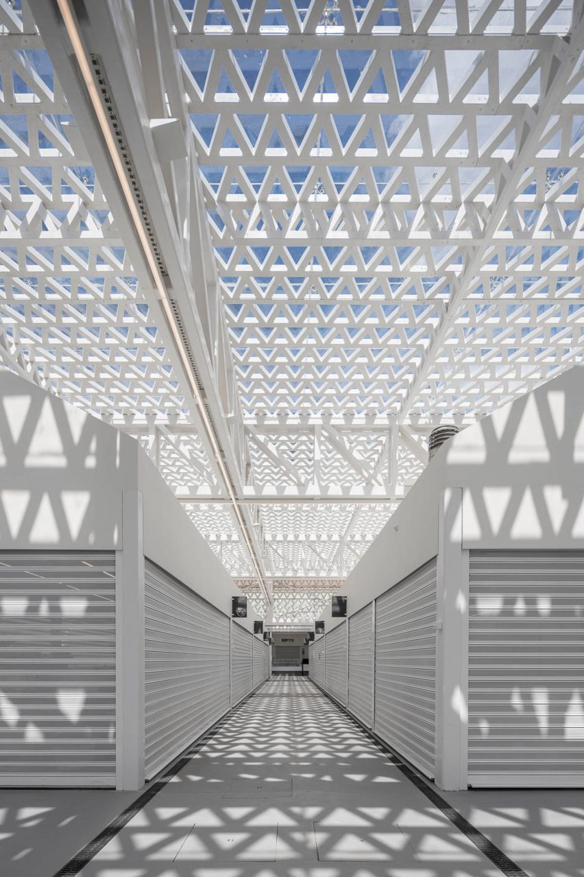 the interior of municipal market famalicao