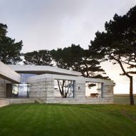 Rammed concrete building