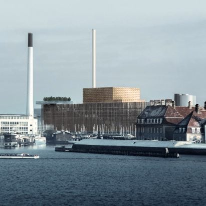 The powerplant is pictured beside water