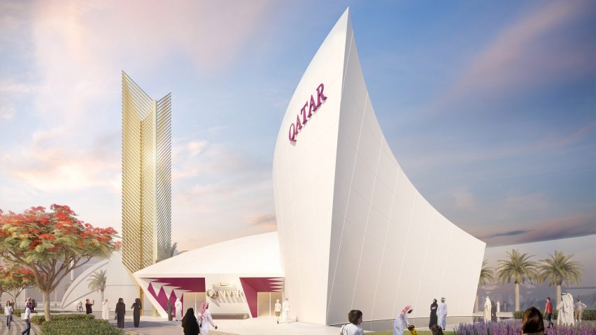 Qatar Pavilion by Santiago Calatrava