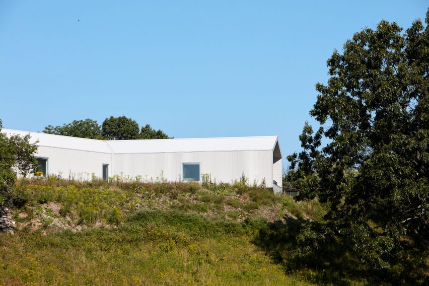 Salt Point Residence wrapped in corrugated metal