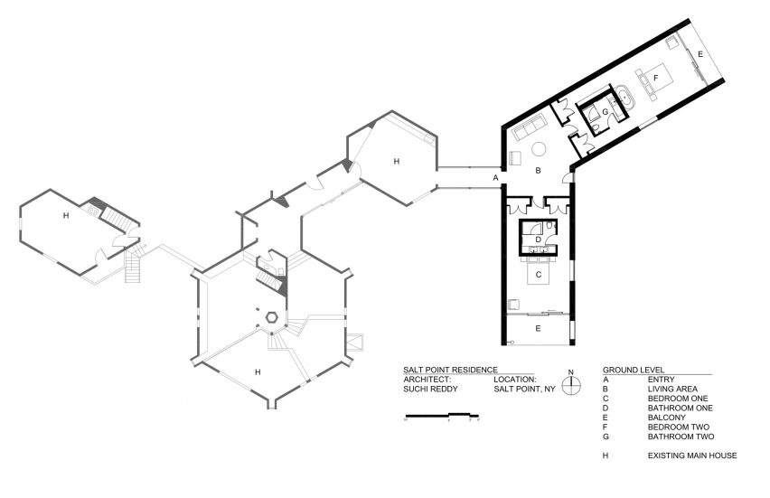 Salt Point Residence site plan