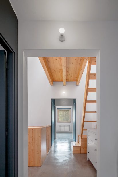 SAU Taller d'Arquitectura left the underside of the wooden roof exposed 