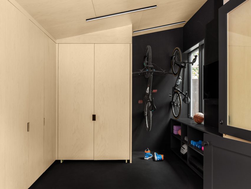 The white interior of Shed-O-Vation