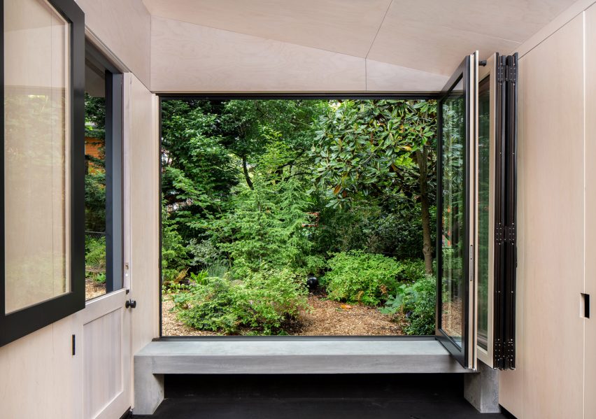 A view out of the Shed-O-Vation window