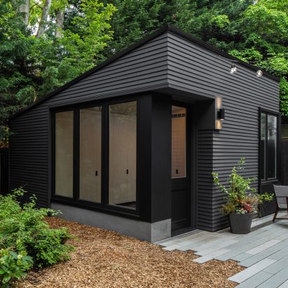 Shed-O-Vation houses a gym and office