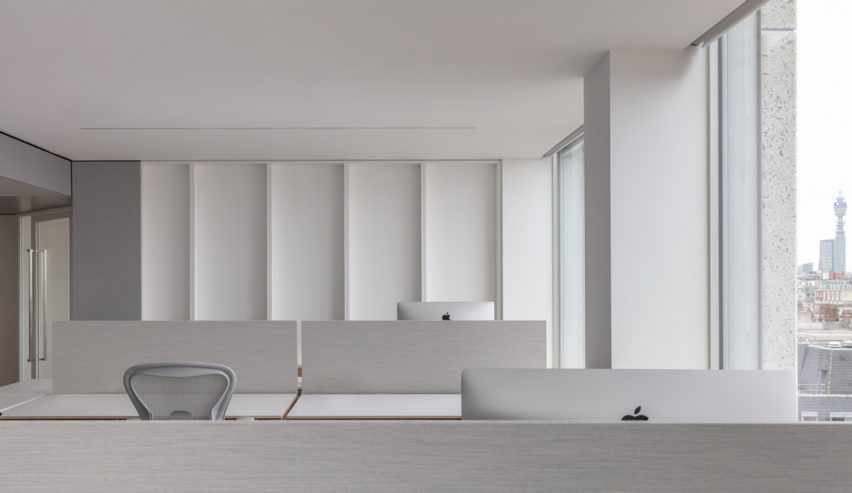 White interiors of Smithson Tower