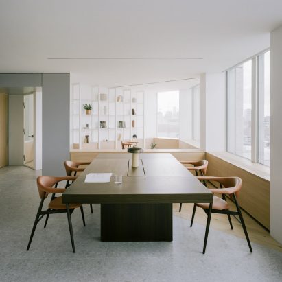 An office table in Smithson Tower