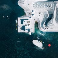 Aerial rendering of topography-like structure of new Knubben harbour bath