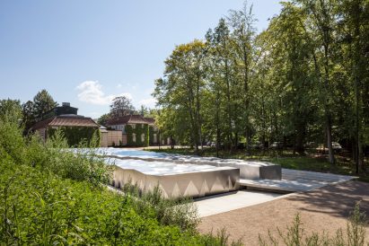 Snohetta Ordrupgaard Museum extension protruding into the landscape