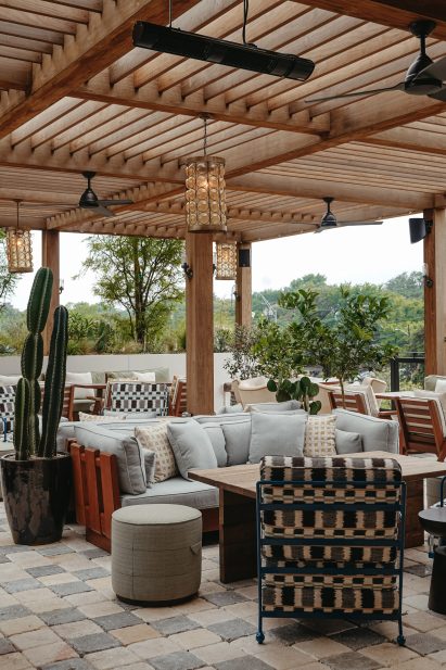 Seating corner on the terrace