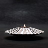 Fossil-free steel candleholder