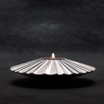 Fossil-free steel candleholder
