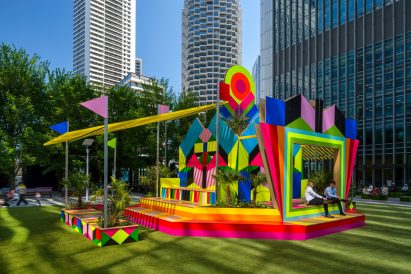A colourful pavilion by Morag Myerscough