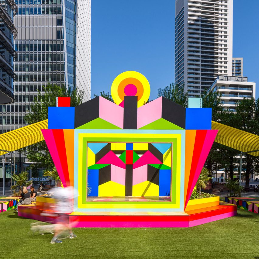 A colourful pavilion in London