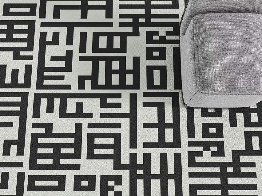 Grid carpet by Talk Carpets