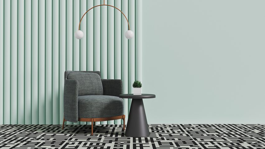 Grid carpet by Talk Carpets