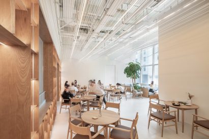 The dining area in The Glade Bookstore
