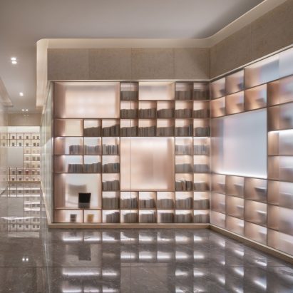 The interiors of The Glade Bookstore in Chongqing