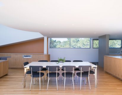 A dining space in the house by Worrell Yeung