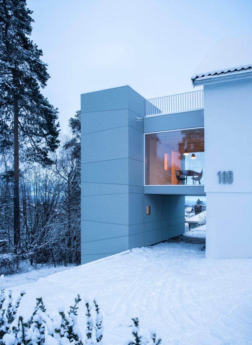 Tower-like house extension in Oslo