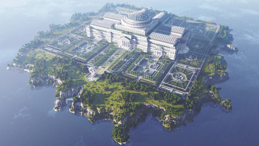 Unceonsored Library by Reporters without Borders is inside Minecraft