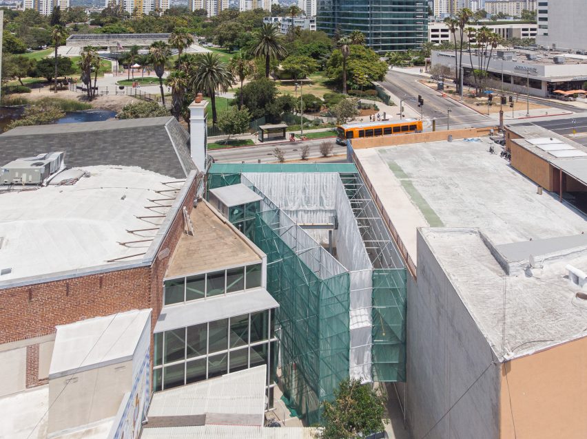 Drone view of Veil Craft by Figure at Craft Contemporary