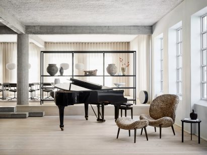 Grand piano at Vipp Pencil Factory
