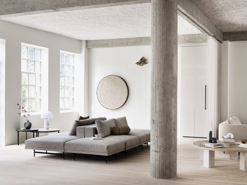 Lounge area at Vipp Pencil Factory
