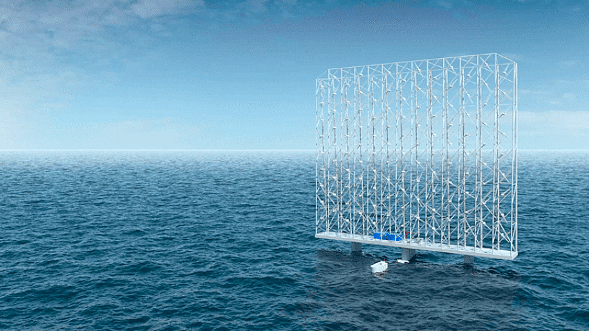 Animated gif of multirotor wind farm by Wind Catching Systems