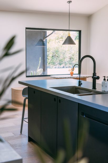 Scandinavian design elements feature in the kitchen