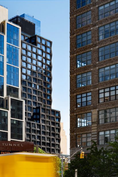 Gridded facades of 111 Varick