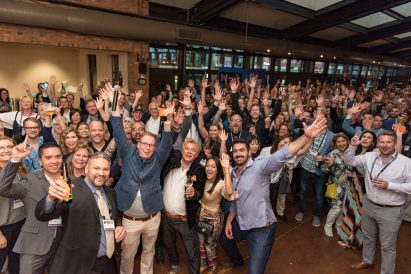 Attendees pictured at the opening event