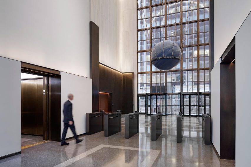 550 Madison lobby by gensler