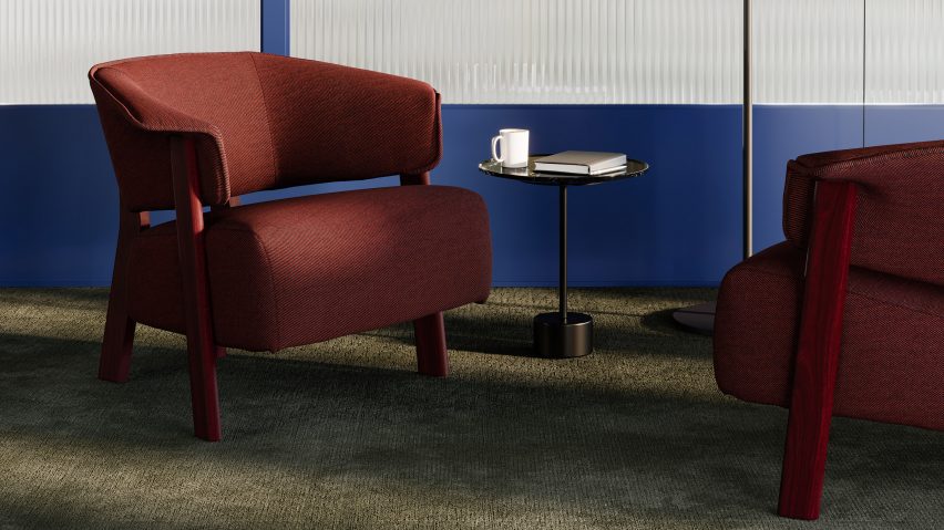 An image of a red chair