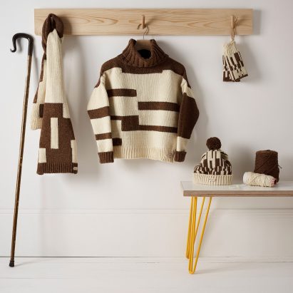 A photograph of a textile design project from Bath Spa University