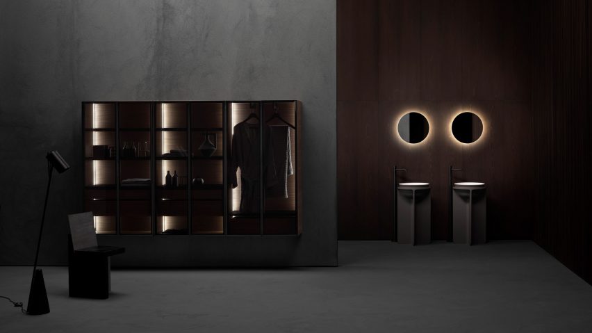 Butler bathroom cabinet by Andrea Federici for Falper