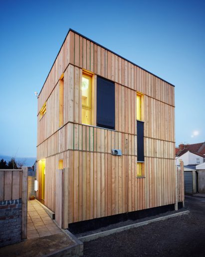A photograph of a wooden club-like home
