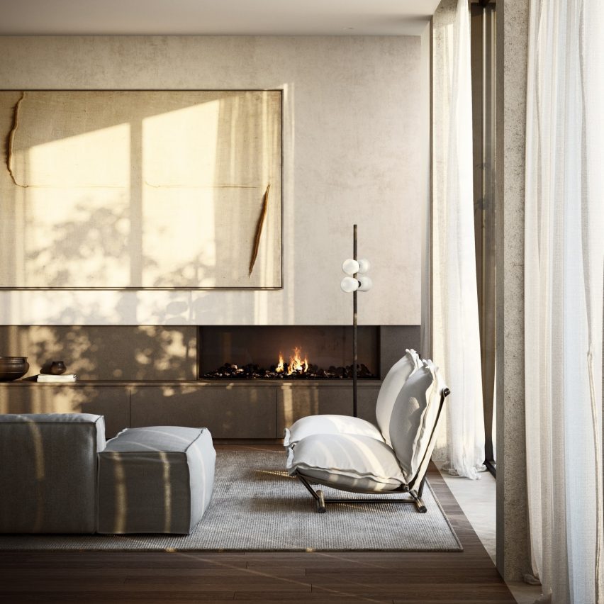 Como Terraces, Living by Gabriel Saunders