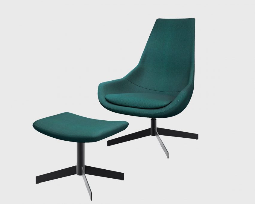 An image of a green chair