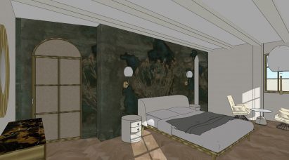 An illustration of a listed Italian house