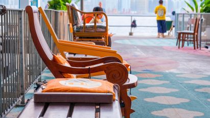 A photograph of chairs as part of the festival