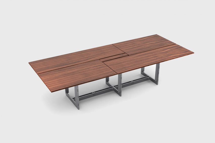 A image of a wooden table