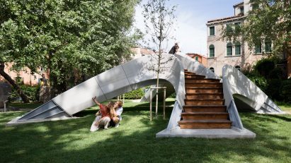 Striatus 3D-printed concrete bridge