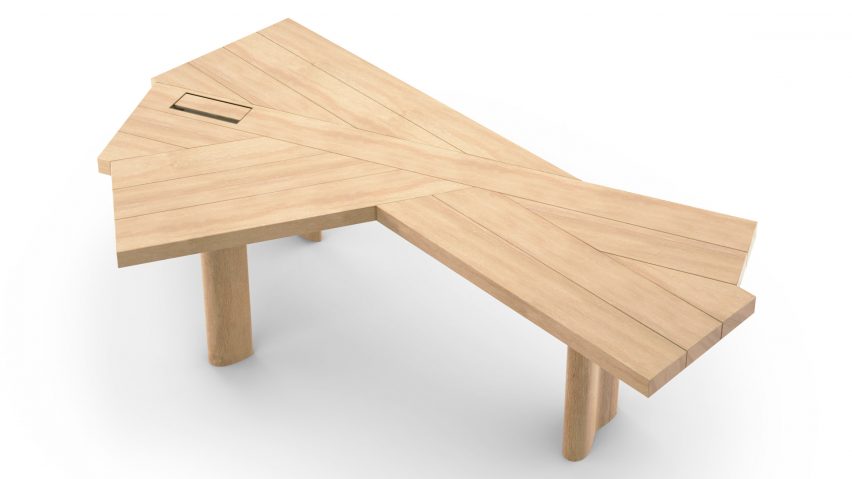 Ventaglio Pro table by Charlotte Perriand for Cassina