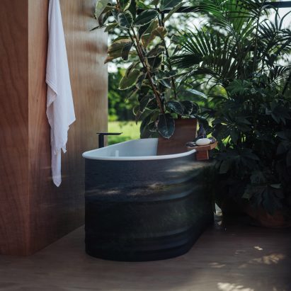 Vieques Outdoor bathtub by Patricia Urquiola for Agape