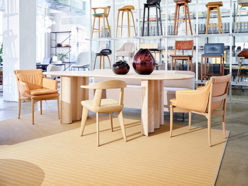 Viva chair displayed in Suite NY's showroom