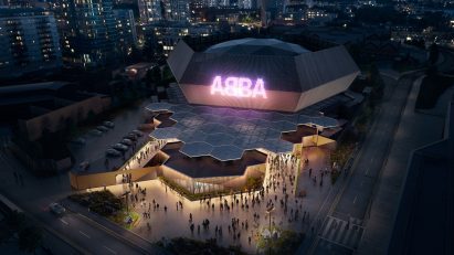 A hexaganoal performance venue for ABBA by Stufish