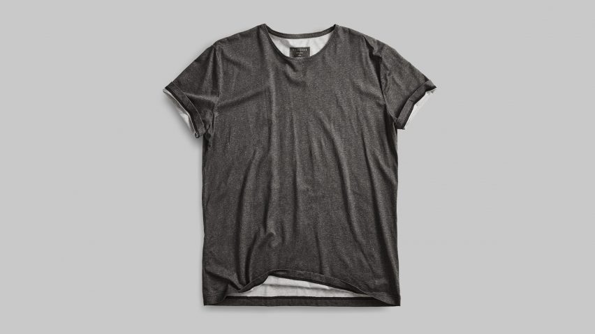 Algae black T-shirt by Vollebak and Living Ink